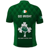 Ireland Rugby Polo Shirt 2023 Go Shamrock World Cup Irish Celtic Pattern - Wonder Print Shop