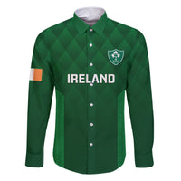 Custom Ireland Rugby Family Matching Short Sleeve Bodycon Dress and Hawaiian Shirt 2023 Go Shamrock World Cup Irish Celtic Pattern - Wonder Print Shop