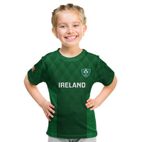 Personalised Ireland Rugby Kid T Shirt 2023 Go Irish Shamrock World Cup - Wonder Print Shop