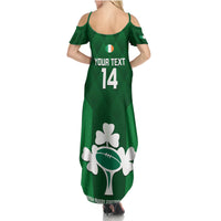 Custom Ireland Rugby Summer Maxi Dress 2023 Go Shamrock World Cup Irish Celtic Pattern - Wonder Print Shop