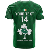 Custom Ireland Rugby T Shirt 2023 Go Shamrock World Cup Irish Celtic Pattern - Wonder Print Shop