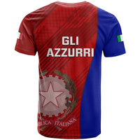 Italy Rugby T Shirt 2023 The Blues Grunge Style - Wonder Print Shop