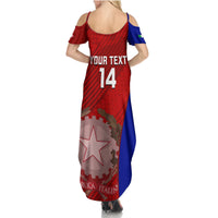 Custom Italy Rugby Summer Maxi Dress 2023 The Blues Grunge Style - Wonder Print Shop