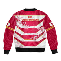 Japan Rugby Bomber Jacket 2023 Go Cherry Blossoms World Cup - Wonder Print Shop