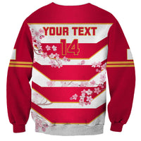 Custom Japan Rugby Sweatshirt 2023 Go Cherry Blossoms World Cup - Wonder Print Shop