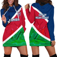 Namibia Rugby Hoodie Dress 2023 Welwitschias Flag Style - Wonder Print Shop