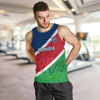 Namibia Rugby Men Tank Top 2023 Welwitschias Flag Style - Wonder Print Shop