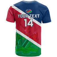 Custom Namibia Rugby T Shirt 2023 Welwitschias Flag Style - Wonder Print Shop