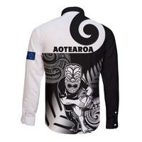 New Zealand Silver Fern Rugby Long Sleeve Button Shirt Go Champions NZ All Black Maori Koru - Wonder Print Shop