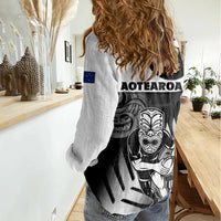 New Zealand Silver Fern Rugby Women Casual Shirt Go Champions NZ All Black Maori Koru - Wonder Print Shop