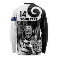 Custom New Zealand Silver Fern Rugby Long Sleeve Shirt Go Champions NZ All Black Maori Koru - Wonder Print Shop