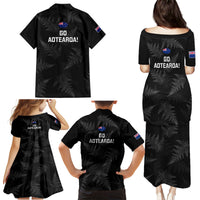 New Zealand Silver Fern Rugby Family Matching Puletasi Dress and Hawaiian Shirt 2023 Go Aotearoa Champions World Cup - Wonder Print Shop