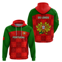 Portugal Rugby Hoodie Go Wolves Mix Coat Of Arms - Wonder Print Shop