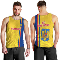 Romania Rugby Men Tank Top Go The Oaks Grunge Style - Wonder Print Shop