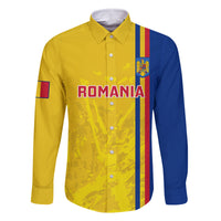 Custom Romania Rugby Family Matching Off Shoulder Long Sleeve Dress and Hawaiian Shirt Go The Oaks Grunge Style - Wonder Print Shop