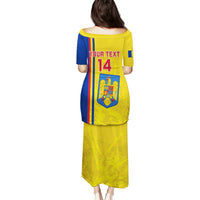 Custom Romania Rugby Family Matching Puletasi Dress and Hawaiian Shirt Go The Oaks Grunge Style - Wonder Print Shop