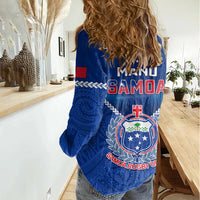 Samoa Rugby Women Casual Shirt 2023 Go Manu Samoa - Wonder Print Shop
