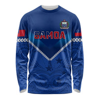 Custom Samoa Rugby Long Sleeve Shirt 2023 Go Manu Samoa - Wonder Print Shop