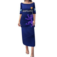 Scotland Rugby Family Matching Puletasi Dress and Hawaiian Shirt 2023 Go Scottish - Wonder Print Shop