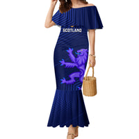 Custom Scotland Rugby Family Matching Mermaid Dress and Hawaiian Shirt 2023 Go Scottish - Wonder Print Shop