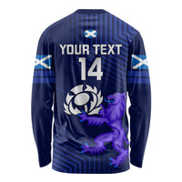 Custom Scotland Rugby Long Sleeve Shirt 2023 Go Scottish - Wonder Print Shop