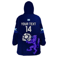 Custom Scotland Rugby Wearable Blanket Hoodie 2023 Go Scottish - Wonder Print Shop