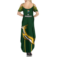 South Africa Rugby Summer Maxi Dress 2023 Go Champions World Cup Springboks - Wonder Print Shop