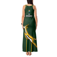 South Africa Rugby Tank Maxi Dress 2023 Go Champions World Cup Springboks - Wonder Print Shop