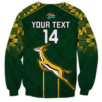 Custom South Africa Rugby Sweatshirt 2023 Go Champions World Cup Springboks - Wonder Print Shop