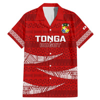 Tonga Rugby Family Matching Mermaid Dress and Hawaiian Shirt 2023 Ikale Tahi Tongan Ngatu Pattern - Wonder Print Shop