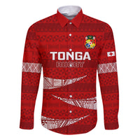 Tonga Rugby Family Matching Short Sleeve Bodycon Dress and Hawaiian Shirt 2023 Ikale Tahi Tongan Ngatu Pattern - Wonder Print Shop