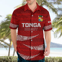Tonga Rugby Hawaiian Shirt 2023 Ikale Tahi Tongan Ngatu Pattern - Wonder Print Shop