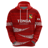 Tonga Rugby Hoodie 2023 Ikale Tahi Tongan Ngatu Pattern - Wonder Print Shop