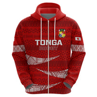 Tonga Rugby Hoodie 2023 Ikale Tahi Tongan Ngatu Pattern - Wonder Print Shop