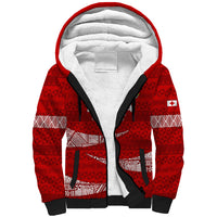 Tonga Rugby Sherpa Hoodie 2023 Ikale Tahi Tongan Ngatu Pattern - Wonder Print Shop