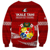 Tonga Rugby Sweatshirt 2023 Ikale Tahi Tongan Ngatu Pattern - Wonder Print Shop