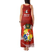 Tonga Rugby Tank Maxi Dress 2023 Ikale Tahi Tongan Ngatu Pattern - Wonder Print Shop