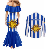 uruguay-rugby-couples-matching-mermaid-dress-and-long-sleeve-button-shirts-go-los-teros-flag-style