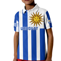 Uruguay Rugby Kid Polo Shirt Go Los Teros Flag Style - Wonder Print Shop