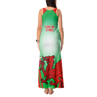 Wales Rugby Tank Maxi Dress 2023 Come On Cymru Champions World Cup - Wonder Print Shop