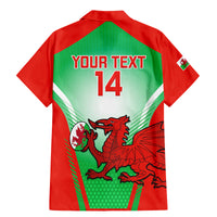 Custom Wales Rugby Family Matching Mermaid Dress and Hawaiian Shirt 2023 Come On Cymru Champions World Cup - Wonder Print Shop