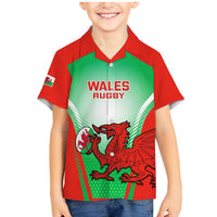Custom Wales Rugby Family Matching Mermaid Dress and Hawaiian Shirt 2023 Come On Cymru Champions World Cup - Wonder Print Shop