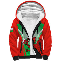 Custom Wales Rugby Sherpa Hoodie 2023 Come On Cymru Champions World Cup - Wonder Print Shop
