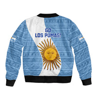 Argentina Rugby Sleeve Zip Bomber Jacket 2023 Go Champions Los Pumas World Cup - Wonder Print Shop