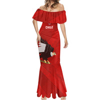 Chile Rugby Mermaid Dress 2023 Los Condores Grunge Style - Wonder Print Shop