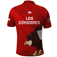 Chile Rugby Polo Shirt 2023 Los Condores Grunge Style - Wonder Print Shop
