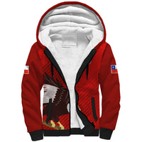 Chile Rugby Sherpa Hoodie 2023 Los Condores Grunge Style - Wonder Print Shop