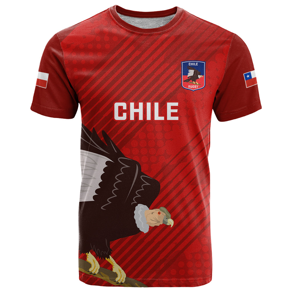 Personalised Chile Rugby T Shirt 2023 Los Condores World Cup LT14