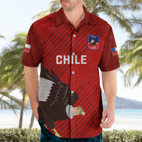Custom Chile Rugby Hawaiian Shirt 2023 Los Condores Grunge Style - Wonder Print Shop