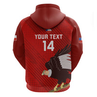 Custom Chile Rugby Hoodie 2023 Los Condores Grunge Style - Wonder Print Shop